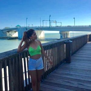 Crochet Green Top / Coachella Top